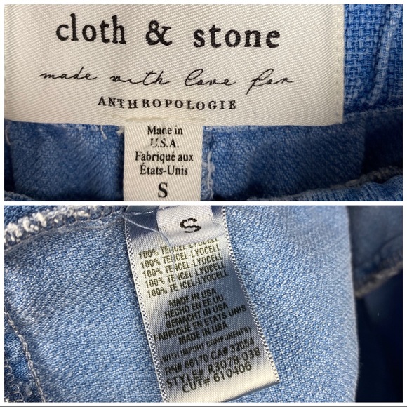 ❌SOLD❌Cloth & Stone Jetsetter Chambray Pants Blue - Picture 5 of 8